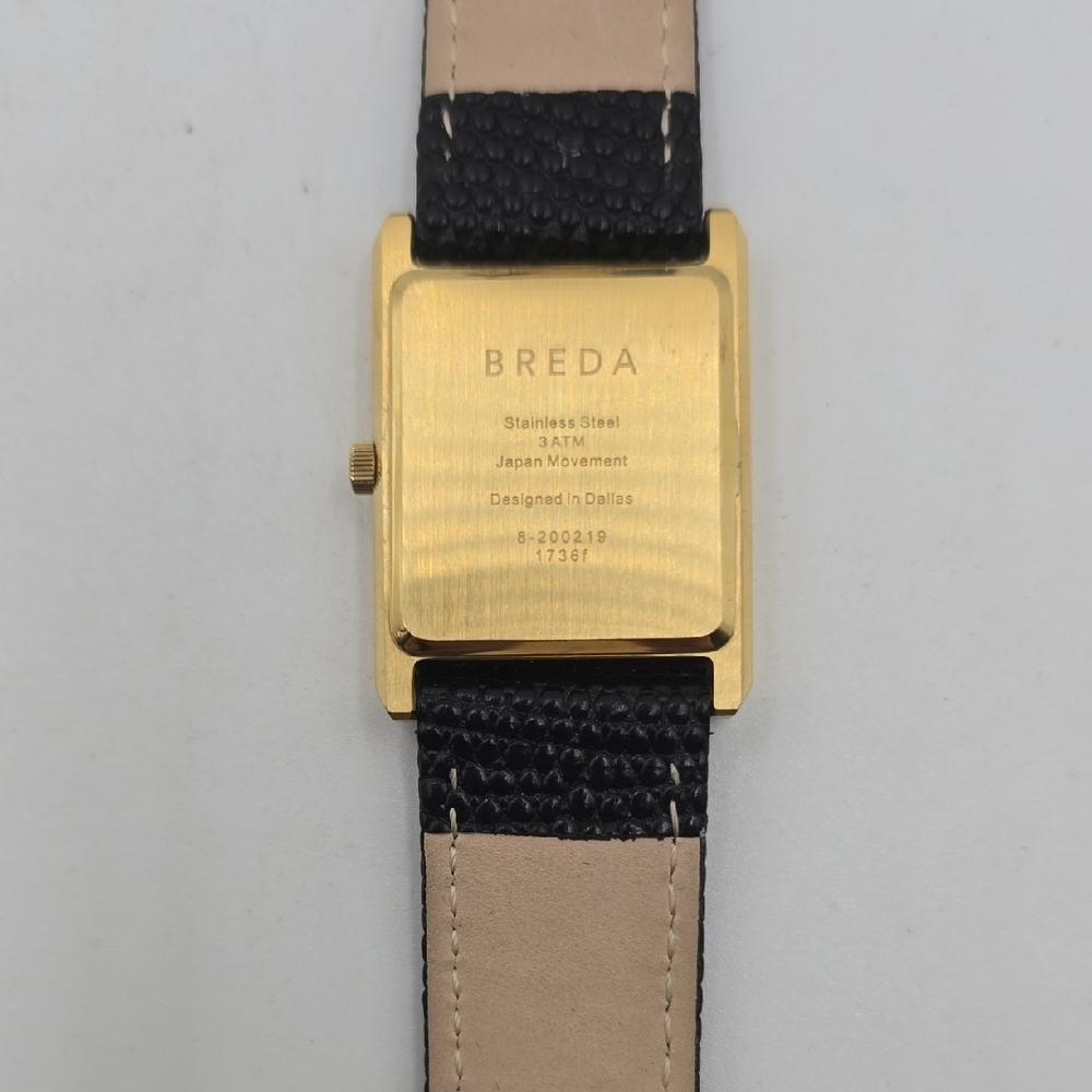 Breda Gold and Black Women's Watch - Picture 2 of 7